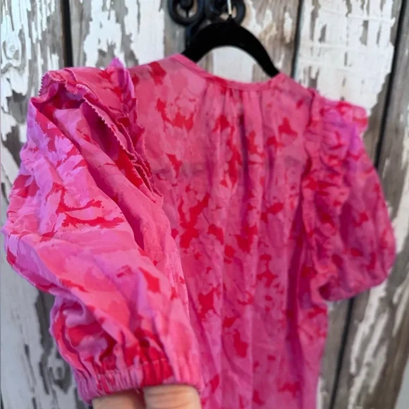 Karlie Pink Floral Blouse - Picture 9 of 9